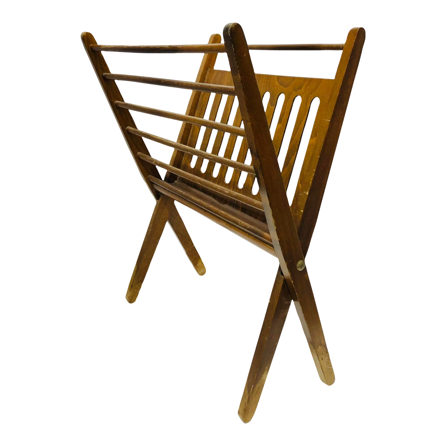 Vintage Mid Century Modern Magazine Rack 1 Vintage Mid Century Modern Magazine Rack