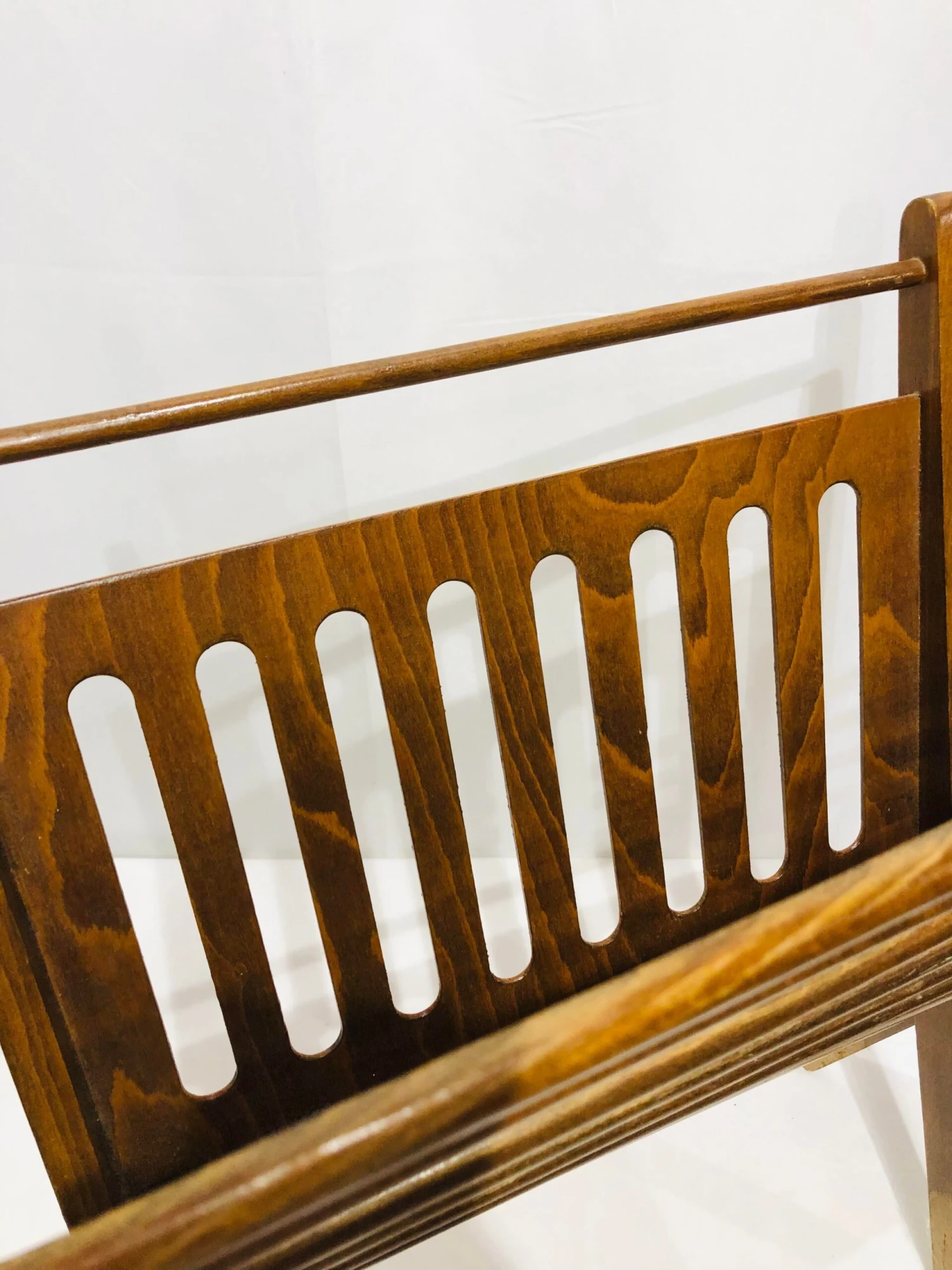 Vintage Mid Century Modern Magazine Rack 3 Vintage Mid Century Modern Magazine Rack - Image 3