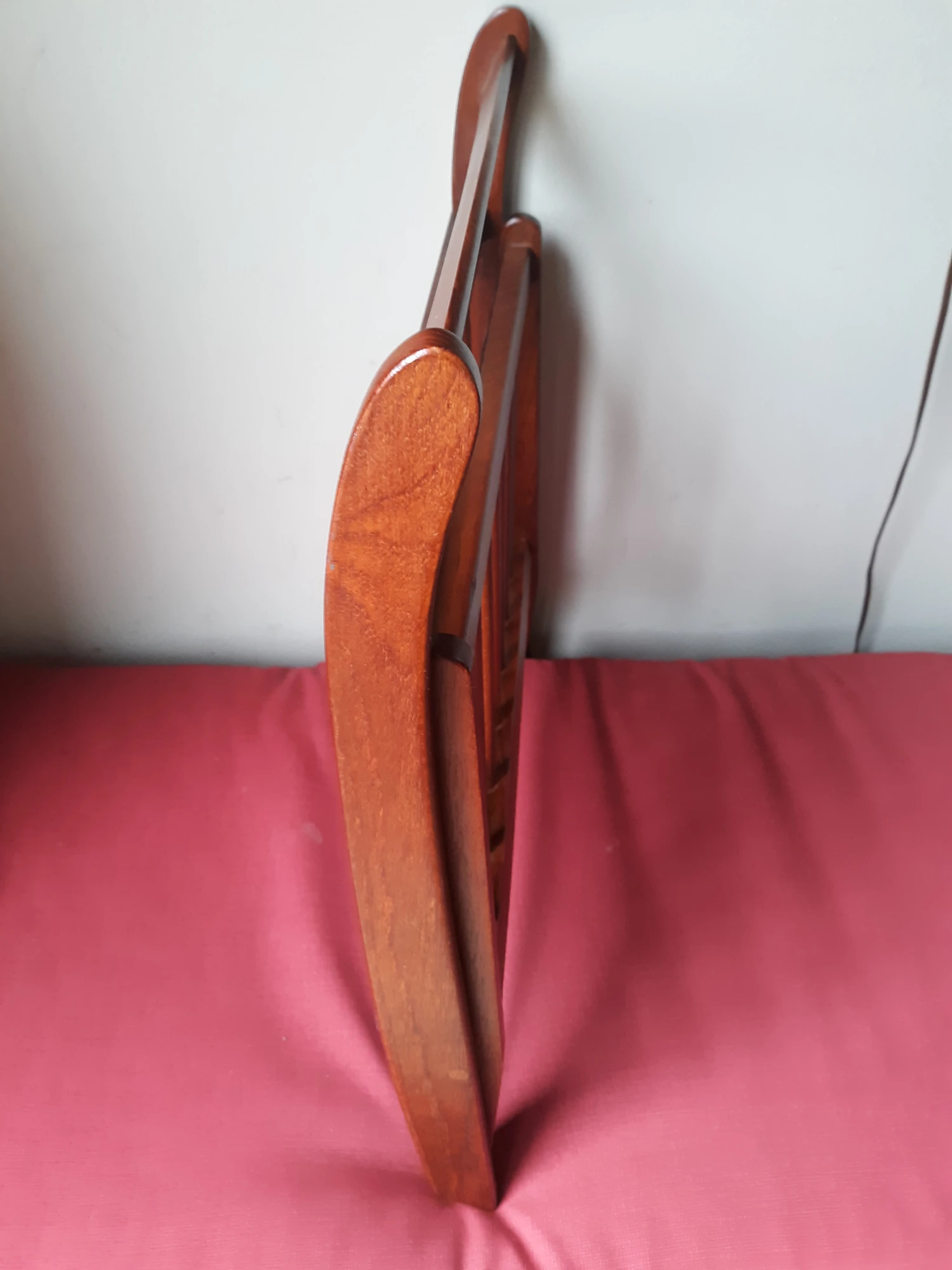 Vintage Mid-Century Modern Scandinavian Teak Folding Magazine Rack 7 Vintage Mid-Century Modern Scandinavian Teak Folding Magazine Rack - Image 7