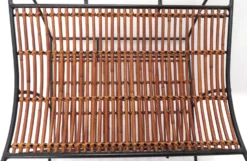 Vintage Mid Century Wrought Iron Woven Bamboo & Wicker Magazine Rack -Chairish Shop vintage mid century wrought iron woven bamboo and wicker magazine rack 0086 scaled
