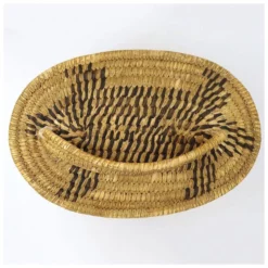 Vintage Native American Pima / Papago (Tohono O'odham) Oval Basket With Lid -Chairish Shop vintage native american pima papago tohono oodham oval basket with lid 3745