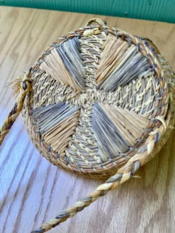 Vintage Native American-Style Woven Pine Needle Lidded Basket -Chairish Shop vintage native american style woven pine needle lidded basket 4114 scaled