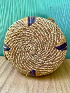 Vintage Native American-Style Woven Pine Needle Lidded Basket -Chairish Shop vintage native american style woven pine needle lidded basket 9093 scaled