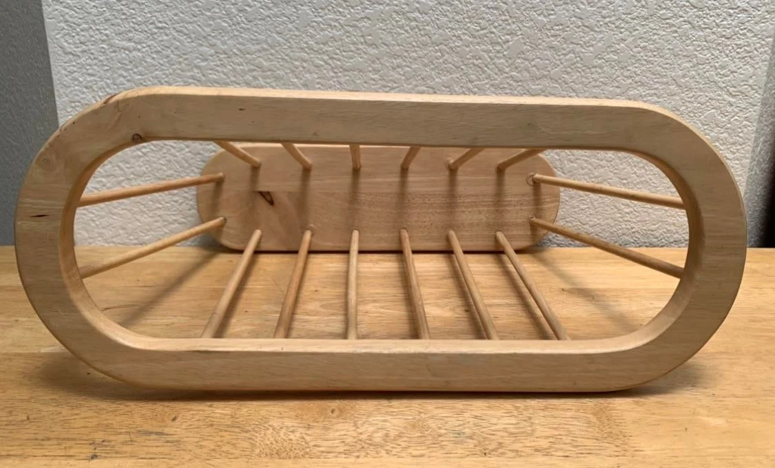 Vintage Natural Oak Wood File Or Magazine Vessel 2 Vintage Natural Oak Wood File Or Magazine Vessel - Image 2