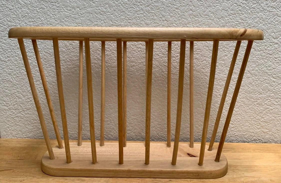 Vintage Natural Oak Wood File Or Magazine Vessel 4 Vintage Natural Oak Wood File Or Magazine Vessel - Image 4