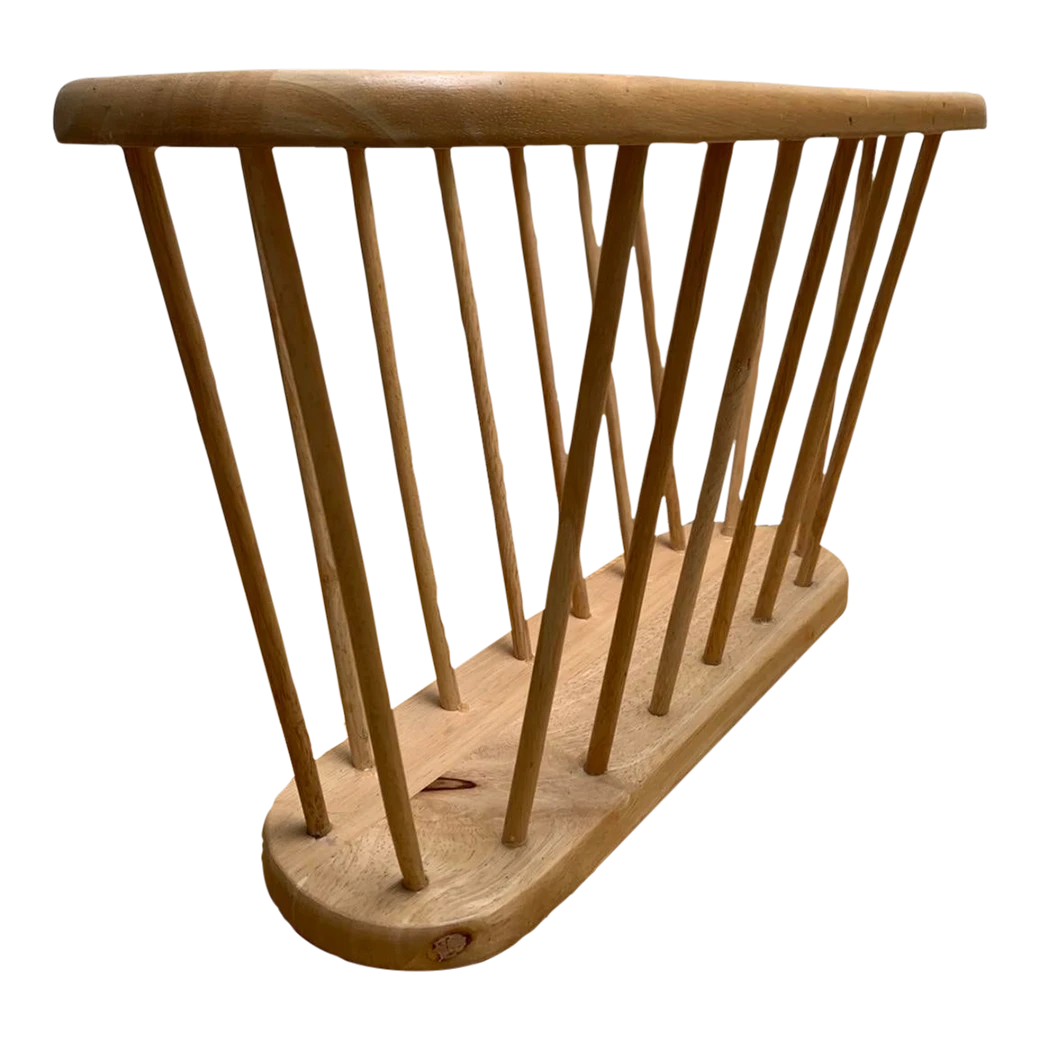 Vintage Natural Oak Wood File Or Magazine Vessel 1 Vintage Natural Oak Wood File Or Magazine Vessel