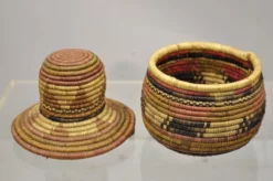 Vintage Nigerian African Tribal Hausa Woven Orange Basket With Dome Lid -Chairish Shop vintage nigerian african tribal hausa woven orange basket with dome lid 3449