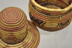 Vintage Nigerian African Tribal Hausa Woven Orange Basket With Dome Lid -Chairish Shop vintage nigerian african tribal hausa woven orange basket with dome lid 3912