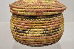 Vintage Nigerian African Tribal Hausa Woven Orange Basket With Dome Lid -Chairish Shop vintage nigerian african tribal hausa woven orange basket with dome lid 6600