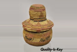 Vintage Nigerian African Tribal Hausa Woven Orange Basket With Dome Lid -Chairish Shop vintage nigerian african tribal hausa woven orange basket with dome lid 8983