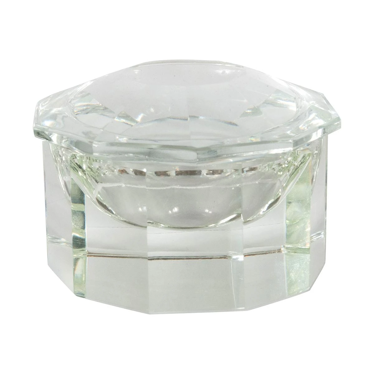 Vintage Petite Faceted Glass Box 9 Vintage Petite Faceted Glass Box - Image 9