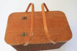 Vintage Picnic Basket -Chairish Shop vintage picnic basket 6829 scaled