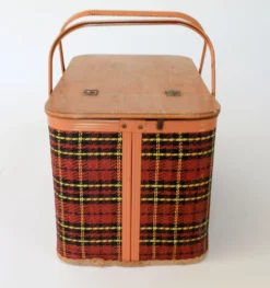 Vintage Picnic Basket -Chairish Shop vintage picnic basket 8810 scaled