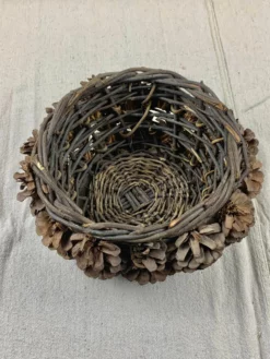 Vintage Pine Cone Basket 13 Vintage Pine Cone Basket -Chairish Shop vintage pine cone basket 2014 scaled