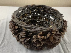 Vintage Pine Cone Basket 10 Vintage Pine Cone Basket -Chairish Shop vintage pine cone basket 2927 scaled