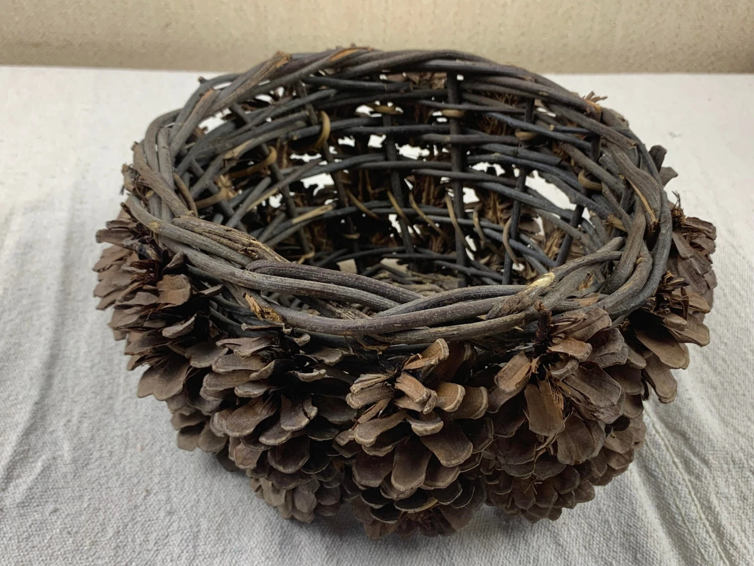 Vintage Pine Cone Basket 3 Vintage Pine Cone Basket - Image 3