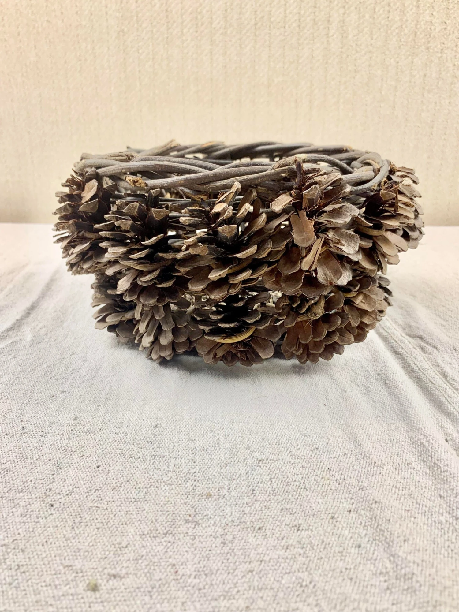 Vintage Pine Cone Basket 2 Vintage Pine Cone Basket - Image 2