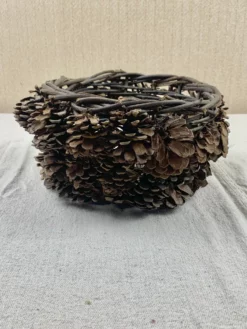 Vintage Pine Cone Basket 12 Vintage Pine Cone Basket -Chairish Shop vintage pine cone basket 5336 scaled
