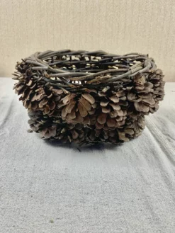 Vintage Pine Cone Basket 11 Vintage Pine Cone Basket -Chairish Shop vintage pine cone basket 8061 scaled