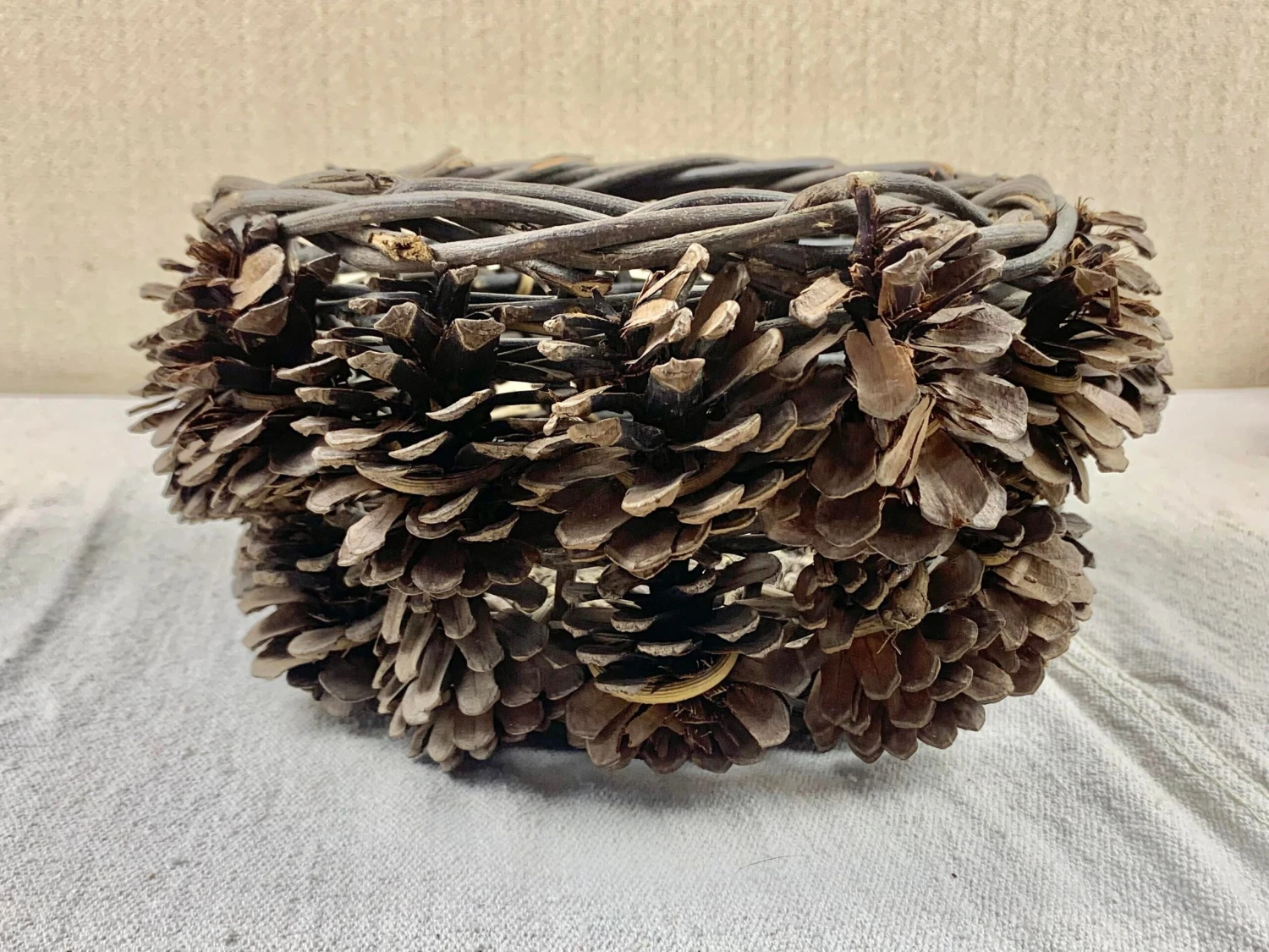 Vintage Pine Cone Basket 8 Vintage Pine Cone Basket - Image 8