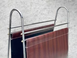 Vintage Post-Modern Chrome Magazine Vinyl Record Sling Holder -Chairish Shop vintage post modern chrome magazine vinyl record sling holder 5911 scaled