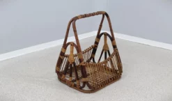 Vintage Rattan Magazine Rack From Castano, 1950s 12 Vintage Rattan Magazine Rack From Castano, 1950s -Chairish Shop vintage rattan magazine rack from castano 1950s 4780