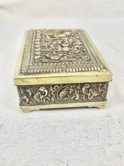 Vintage Repousse Metal And Wood Box 15 Vintage Repousse Metal And Wood Box -Chairish Shop vintage repousse metal and wood box 9694 scaled