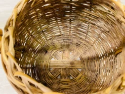 Vintage Round Covered Wicker Basket With Handles 17 Vintage Round Covered Wicker Basket With Handles -Chairish Shop vintage round covered wicker basket with handles 4734 scaled