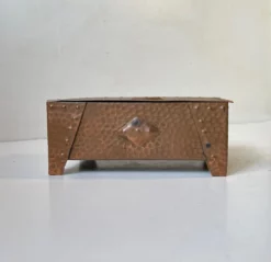 Vintage Scandinavian Brutalist Box In Copper, 1930s -Chairish Shop vintage scandinavian brutalist box in copper 1930s 0124