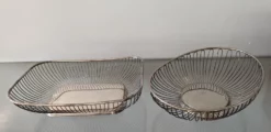 Vintage Silver Plated Bread Baskets - Set Of 2 -Chairish Shop vintage silver plated bread baskets set of 2 1354 scaled
