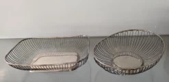 Vintage Silver Plated Bread Baskets - Set Of 2 -Chairish Shop vintage silver plated bread baskets set of 2 5685 scaled