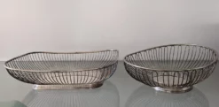 Vintage Silver Plated Bread Baskets - Set Of 2 -Chairish Shop vintage silver plated bread baskets set of 2 9564 scaled