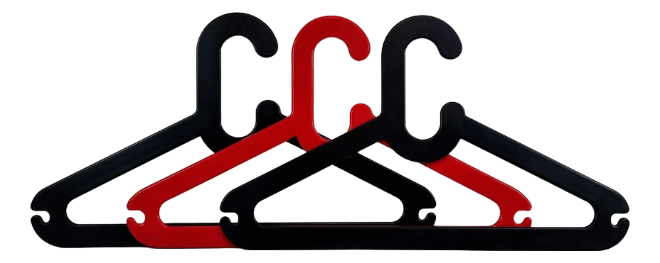 Vintage Space Age Tiina Plastic Hangers From Palaset, 1970s, Set Of 3 1 Vintage Space Age Tiina Plastic Hangers From Palaset, 1970s, Set Of 3