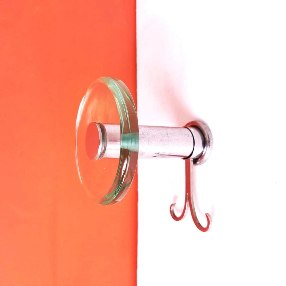 Vintage Steel & Glass Hangers From Fontana Arte, 1960s, Set Of 2 4 Vintage Steel & Glass Hangers From Fontana Arte, 1960s, Set Of 2 - Image 4