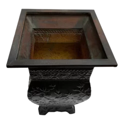 Vintage Textured Metal Umbrella Holder Or Plant Vessel