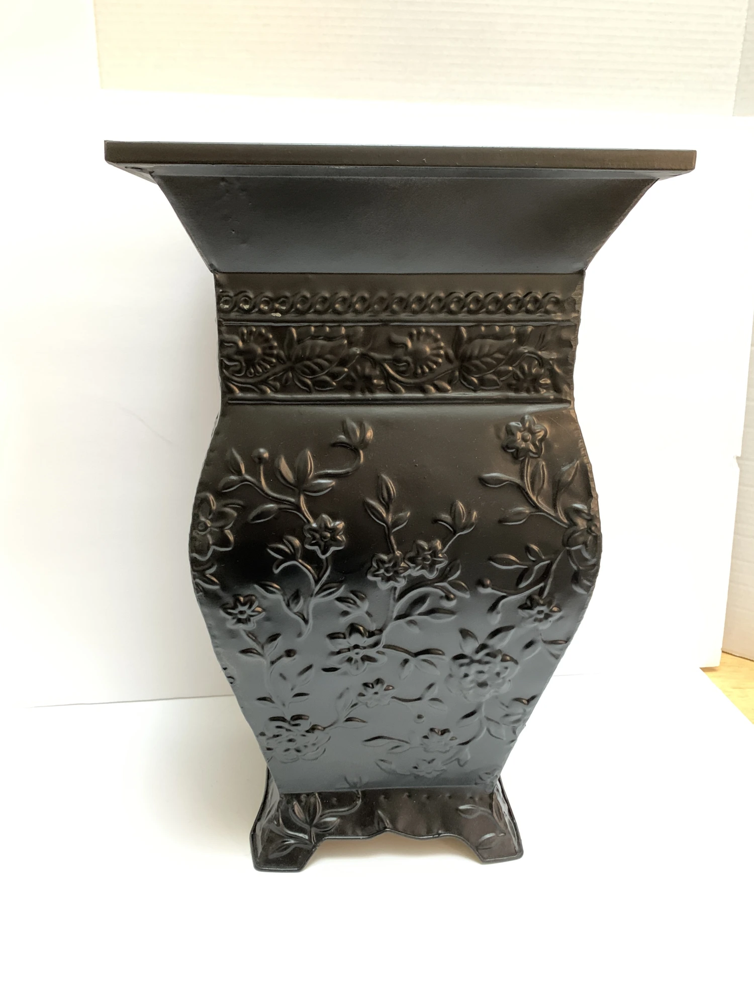 Vintage Textured Metal Umbrella Holder Or Plant Vessel 6 Vintage Textured Metal Umbrella Holder Or Plant Vessel - Image 6