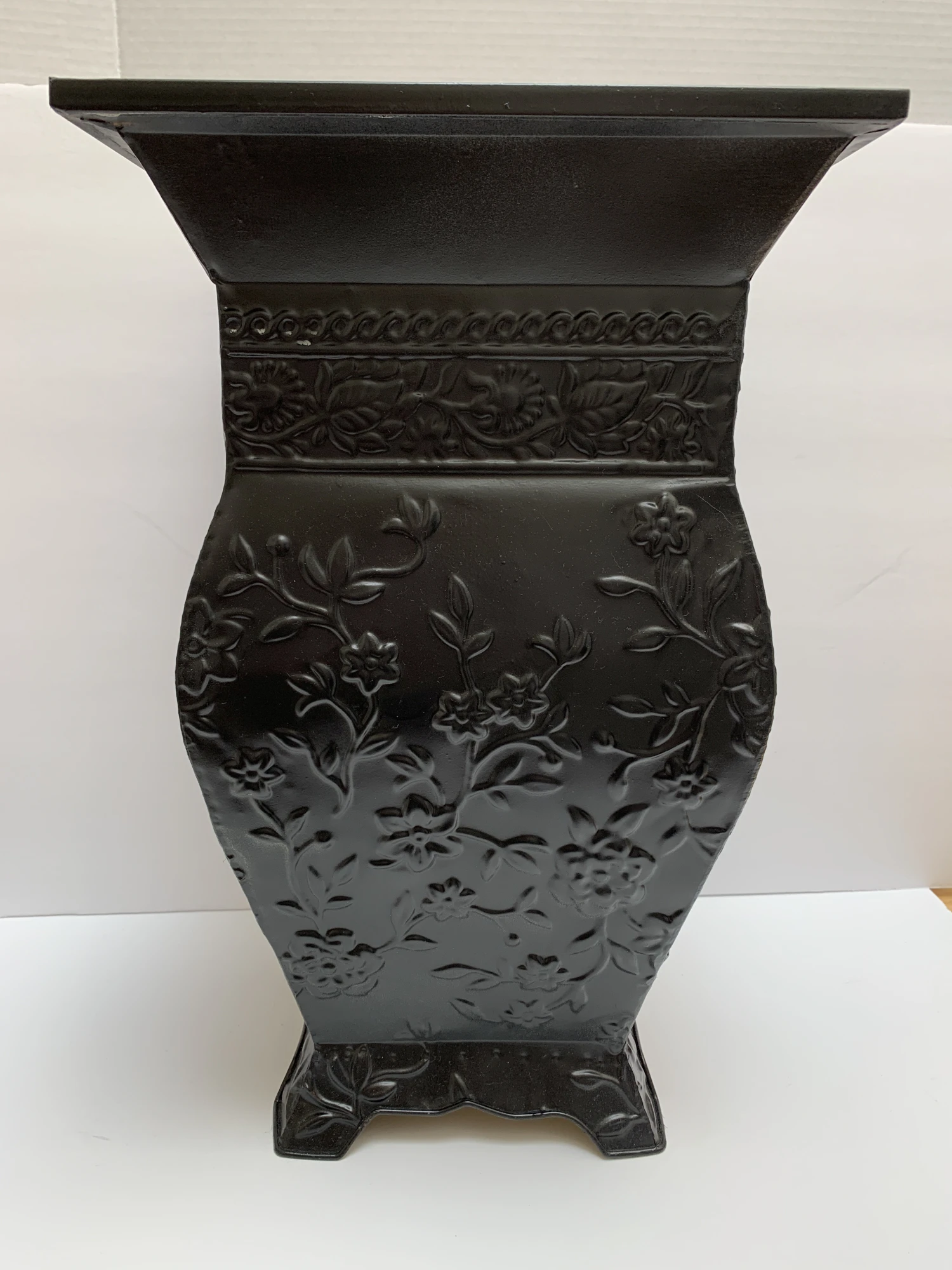 Vintage Textured Metal Umbrella Holder Or Plant Vessel 4 Vintage Textured Metal Umbrella Holder Or Plant Vessel - Image 4