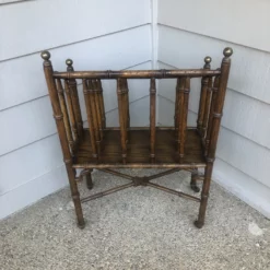 Vintage Traditional Canterbury Magazine Rack 12 Vintage Traditional Canterbury Magazine Rack -Chairish Shop vintage traditional canterbury magazine rack 7739