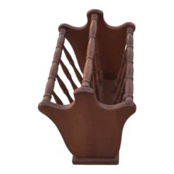 Vintage Turned Wood Colonial Style Espresso Stained Magazine Rack With Center Handle 12 Vintage Turned Wood Colonial Style Espresso Stained Magazine Rack With Center Handle -Chairish Shop vintage turned wood colonial style espresso stained magazine rack with center handle 9621