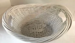 Vintage White Wicker Handled Basket 13 Vintage White Wicker Handled Basket -Chairish Shop vintage white wicker handled basket 1142 scaled