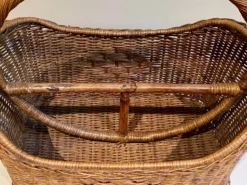 Vintage Wicker Magazine Basket With Woven Detail 12 Vintage Wicker Magazine Basket With Woven Detail -Chairish Shop vintage wicker magazine basket with woven detail 4855 scaled
