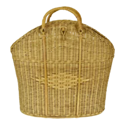 Vintage Wicker Tote Basket