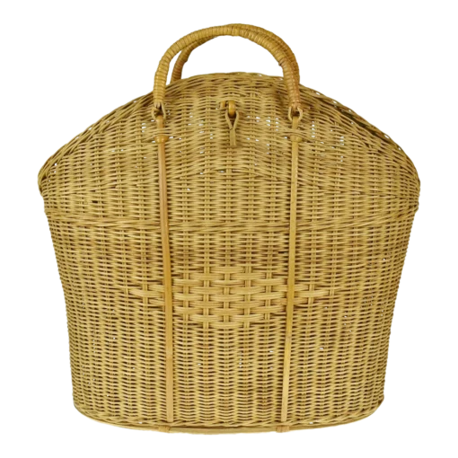 Vintage Wicker Tote Basket -Chairish Shop vintage wicker tote basket 1291