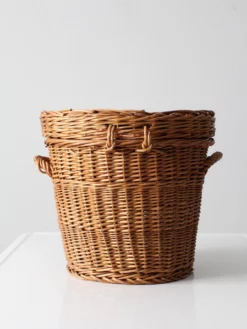 Vintage Woven Basket With Lid 13 Vintage Woven Basket With Lid -Chairish Shop vintage woven basket with lid 7062