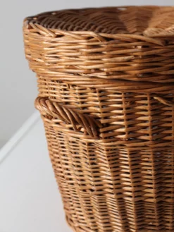 Vintage Woven Basket With Lid 14 Vintage Woven Basket With Lid -Chairish Shop vintage woven basket with lid 9937