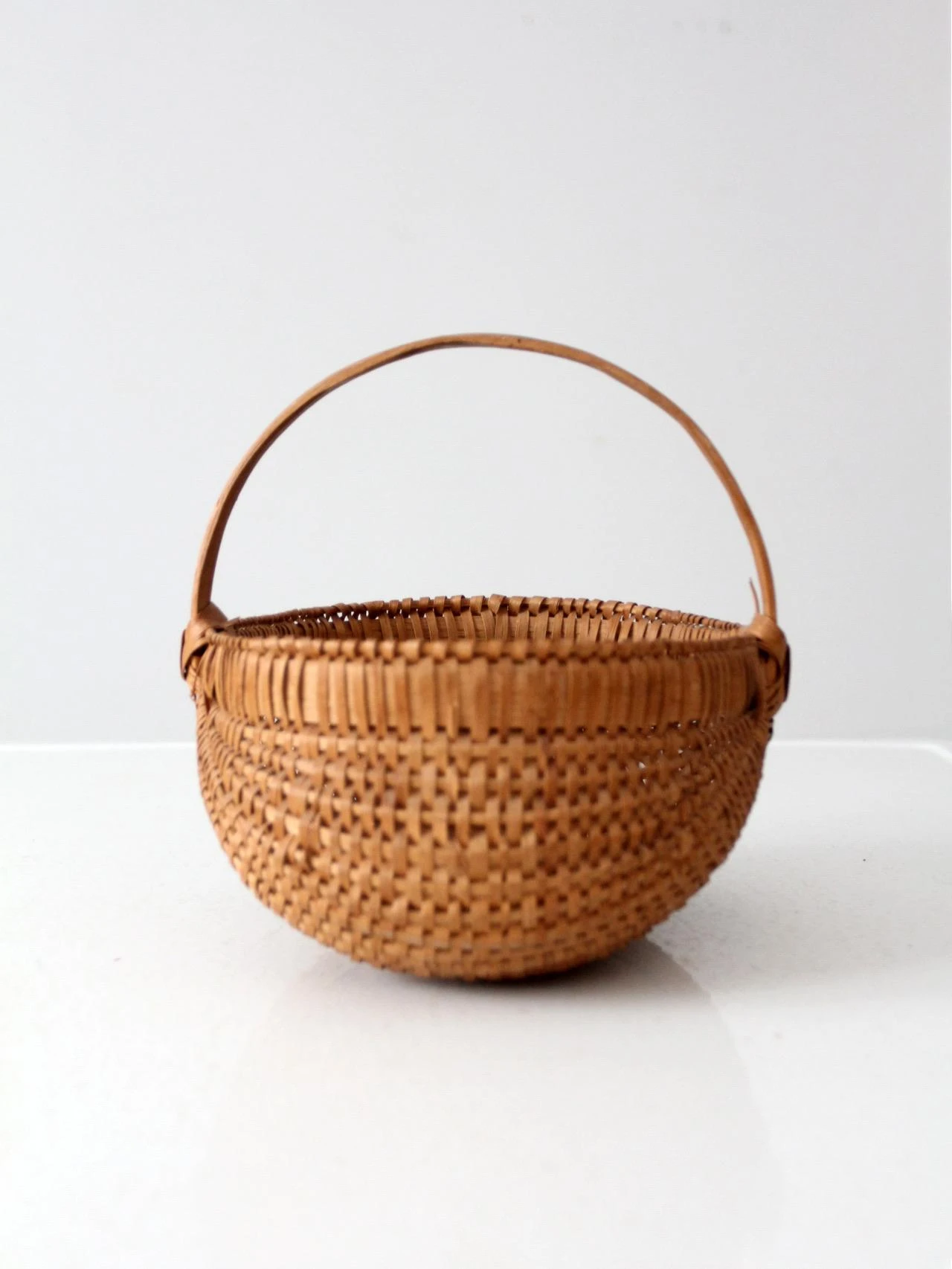 Vintage Woven Buttocks Basket 2 Vintage Woven Buttocks Basket - Image 2
