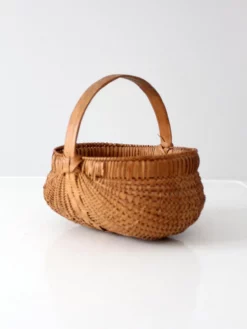 Vintage Woven Buttocks Basket 12 Vintage Woven Buttocks Basket -Chairish Shop vintage woven buttocks basket 7660