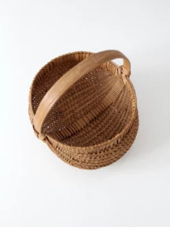 Vintage Woven Buttocks Basket 19 Vintage Woven Buttocks Basket -Chairish Shop vintage woven buttocks basket 8243