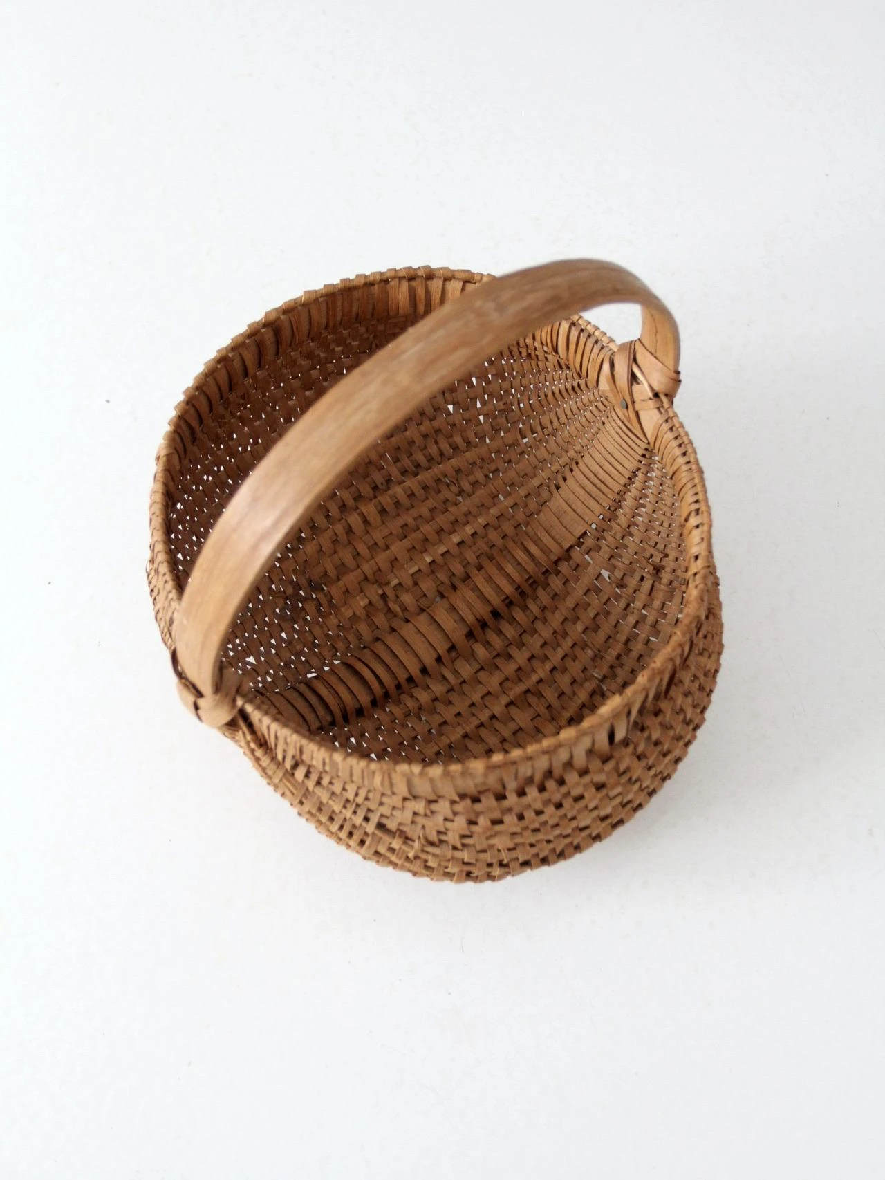 Vintage Woven Buttocks Basket 10 Vintage Woven Buttocks Basket - Image 10