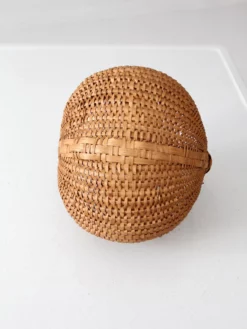 Vintage Woven Buttocks Basket 18 Vintage Woven Buttocks Basket -Chairish Shop vintage woven buttocks basket 8266
